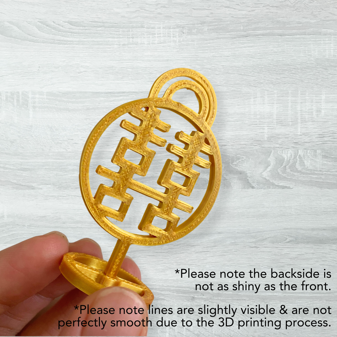 Gold Double Happiness Place Card Holders