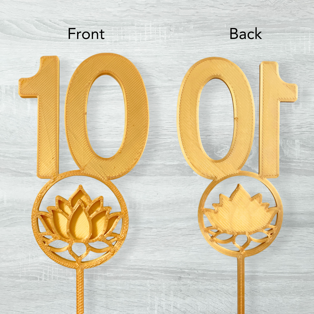 Gold Lotus Table Numbers