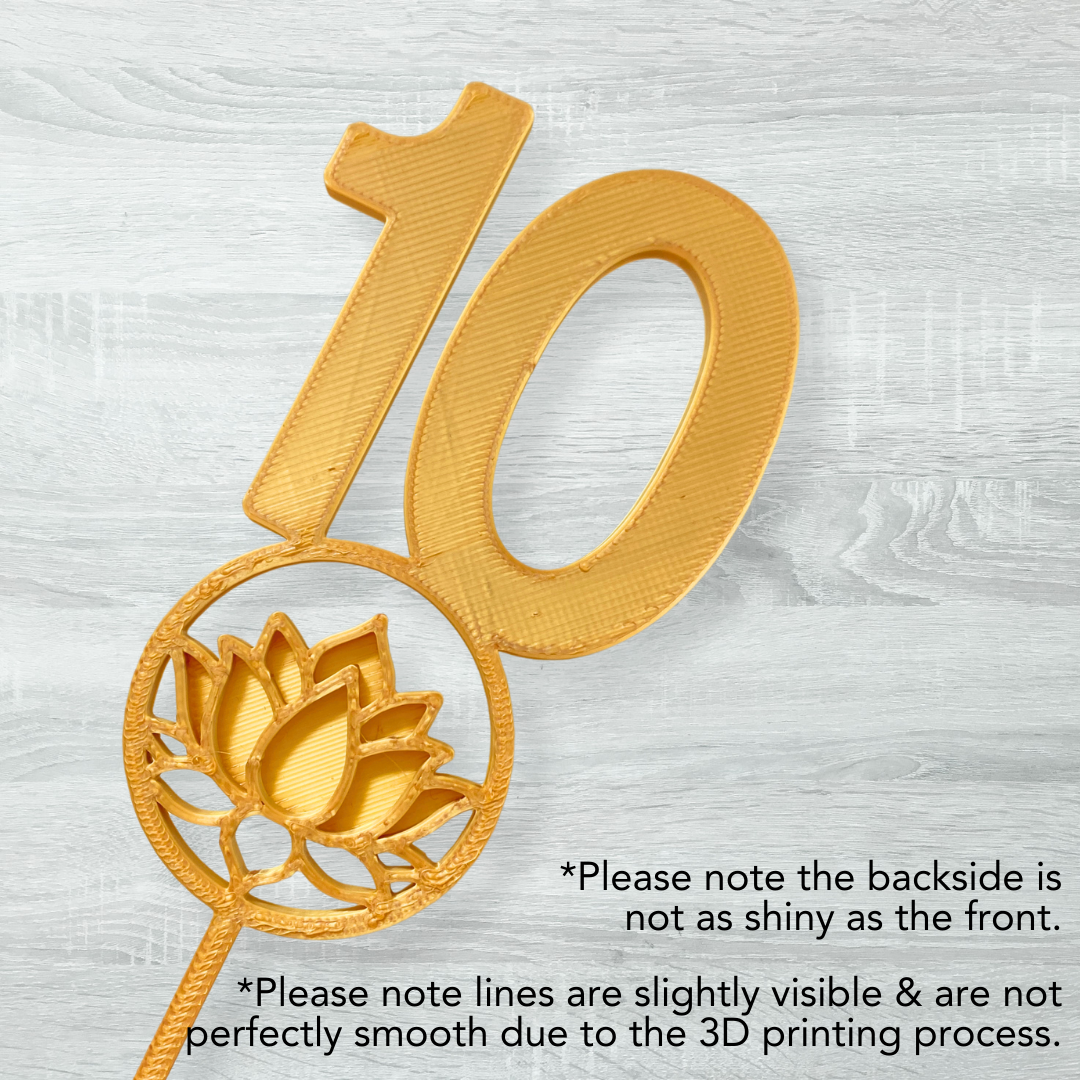 Gold Lotus Table Numbers